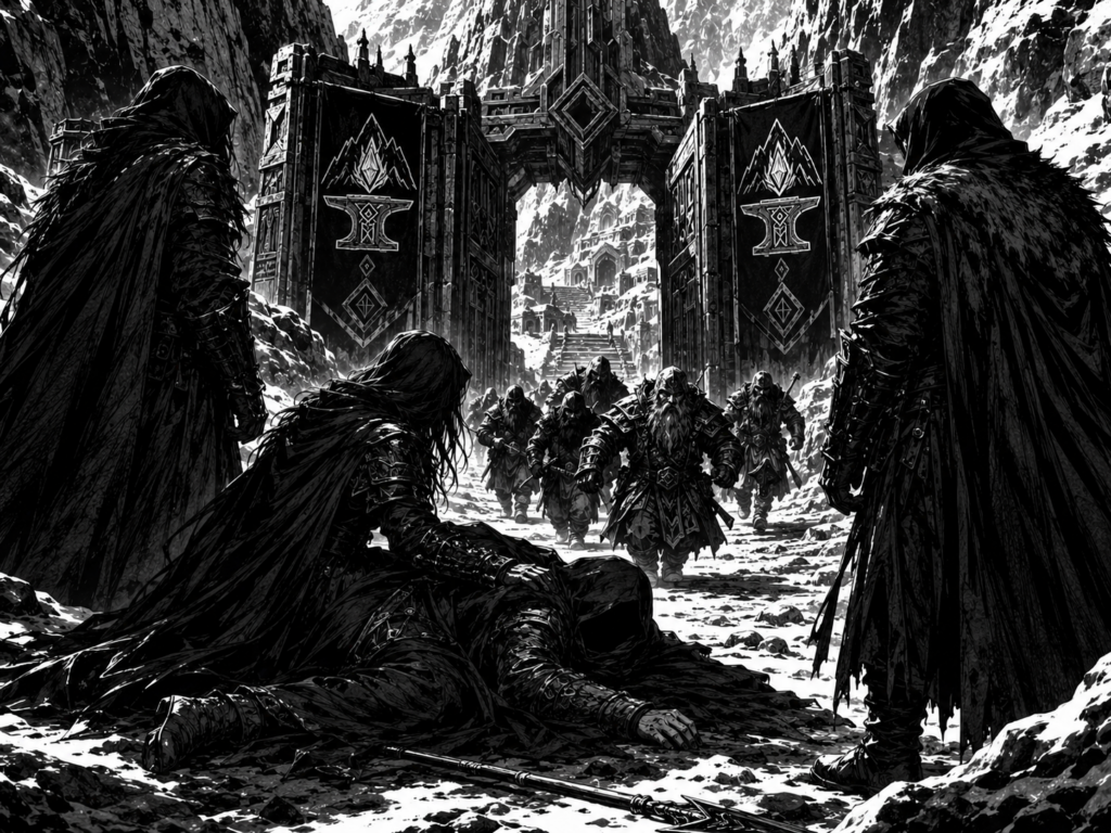 Irae vor dem Tor von Hadrik